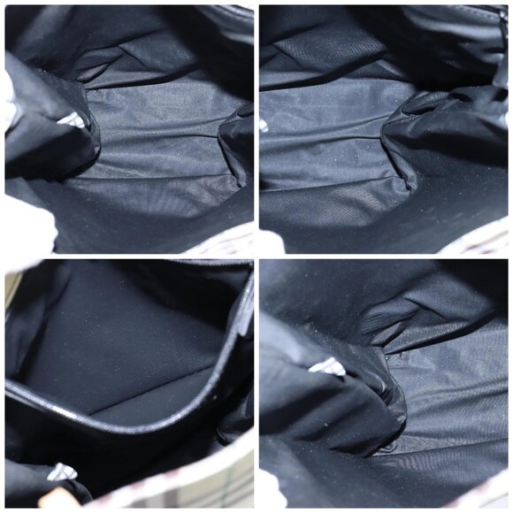 BURBERRY Nova Check Hand Bag Nylon Yellow Auth ti2489 - Picture 16 of 16